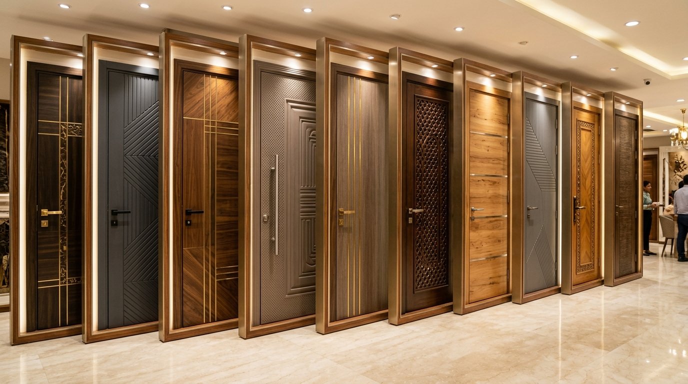 Ready Made Fancy Doors Agrawal Glass House Darbhanga